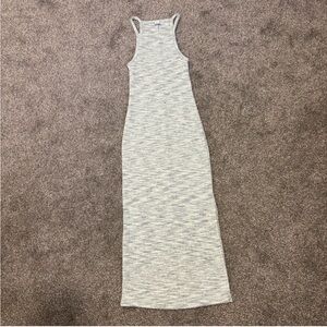 Old Navy cotton stretch midi dress size XS spacedye blue